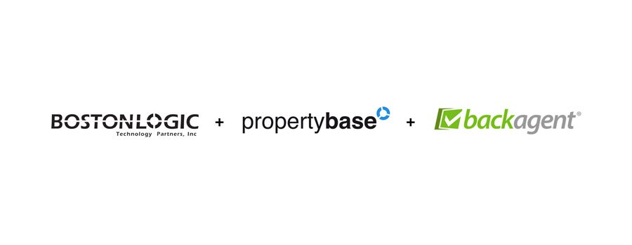 Propertybase combined brands logo with Boston Logic and BackAgent